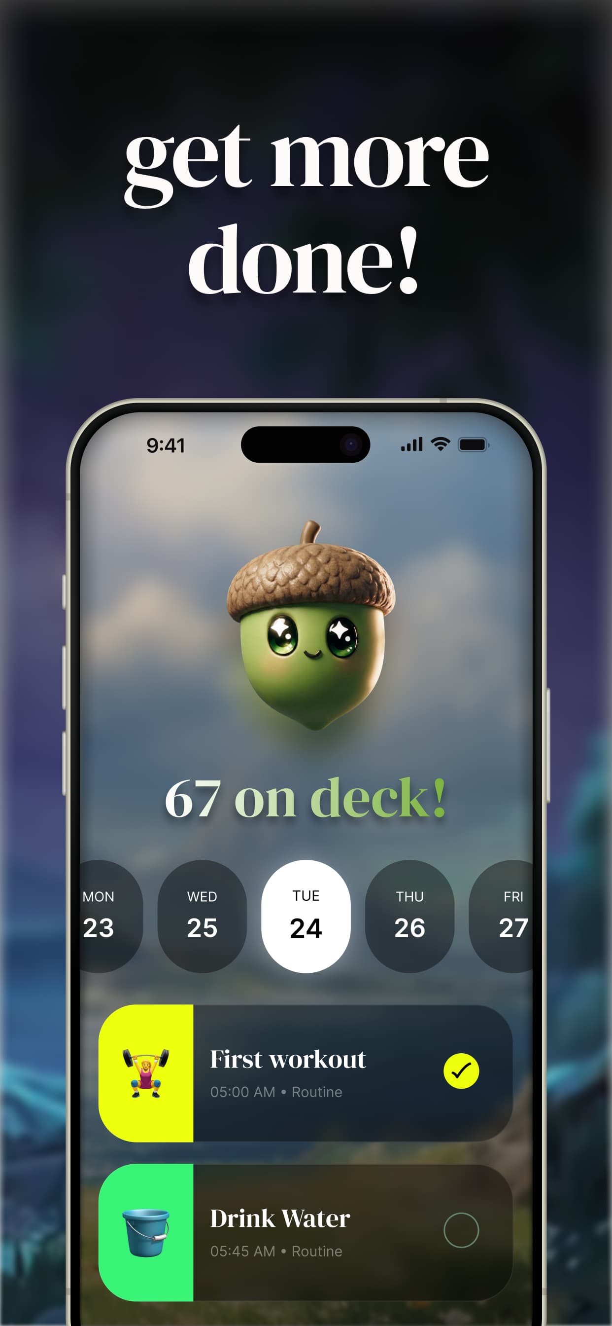 Get more done with 67 tasks on deck