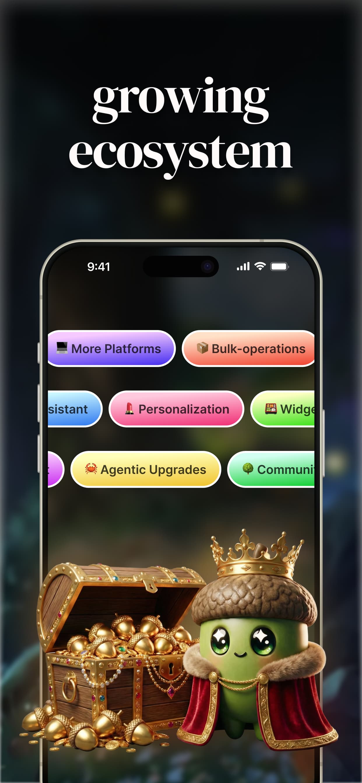 Growing ecosystem of features and platforms